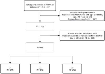 Association between the triglyceride glucose index and length of hospital stay in patients with heart failure and type 2 diabetes in the intensive care unit: a retrospective cohort study